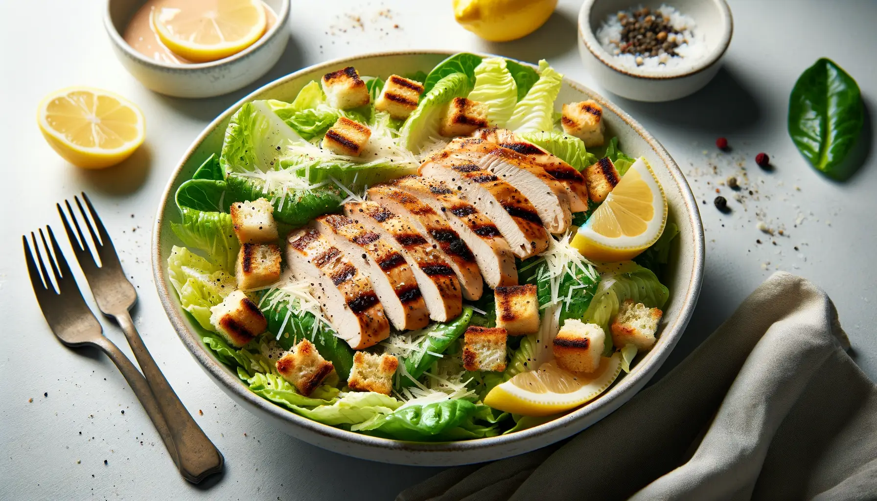 Ensalada César con Pollo a la Parrilla: Un Clásico Rejuvenecido
